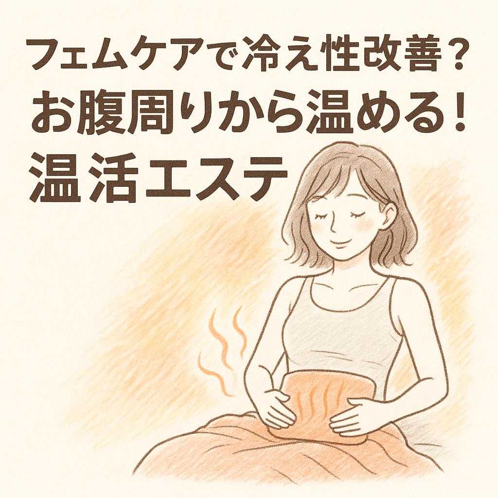 フェムケアで冷え性改善？お腹周りから温める！温活エステ
