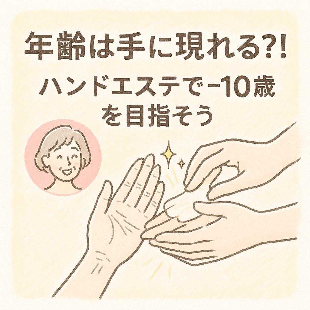 年齢は手に現れる?! ハンドエステで−10歳を目指そう