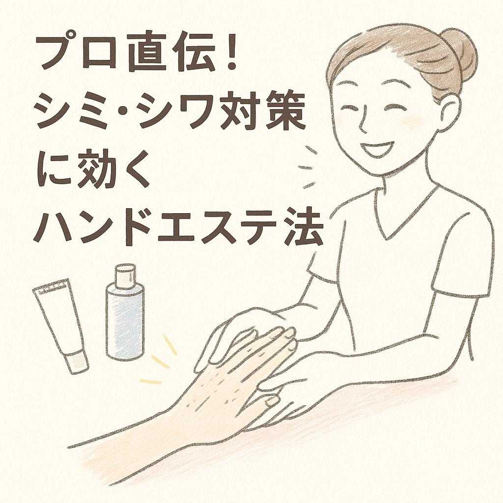 プロ直伝！シミ・シワ対策に効くハンドエステ法