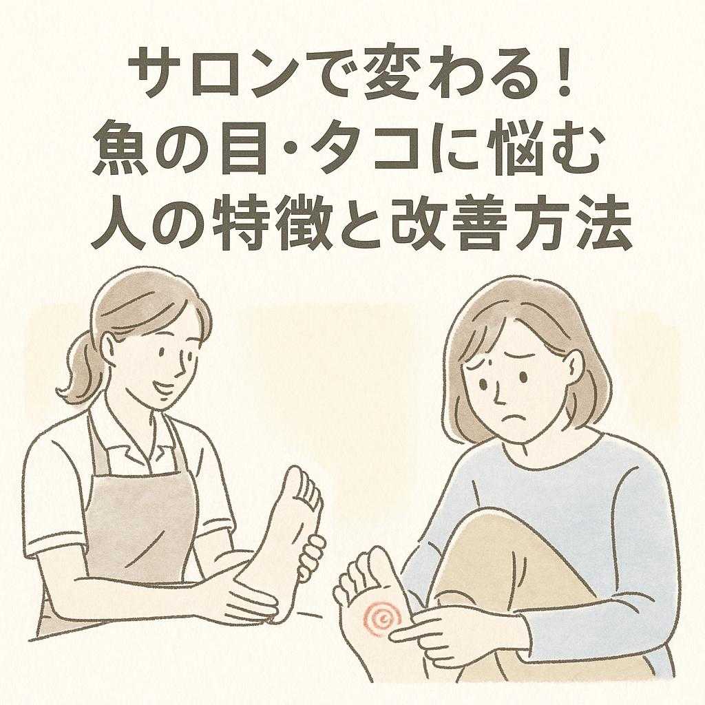 サロンで変わる!魚の目・タコに悩む人の特徴と改善方法