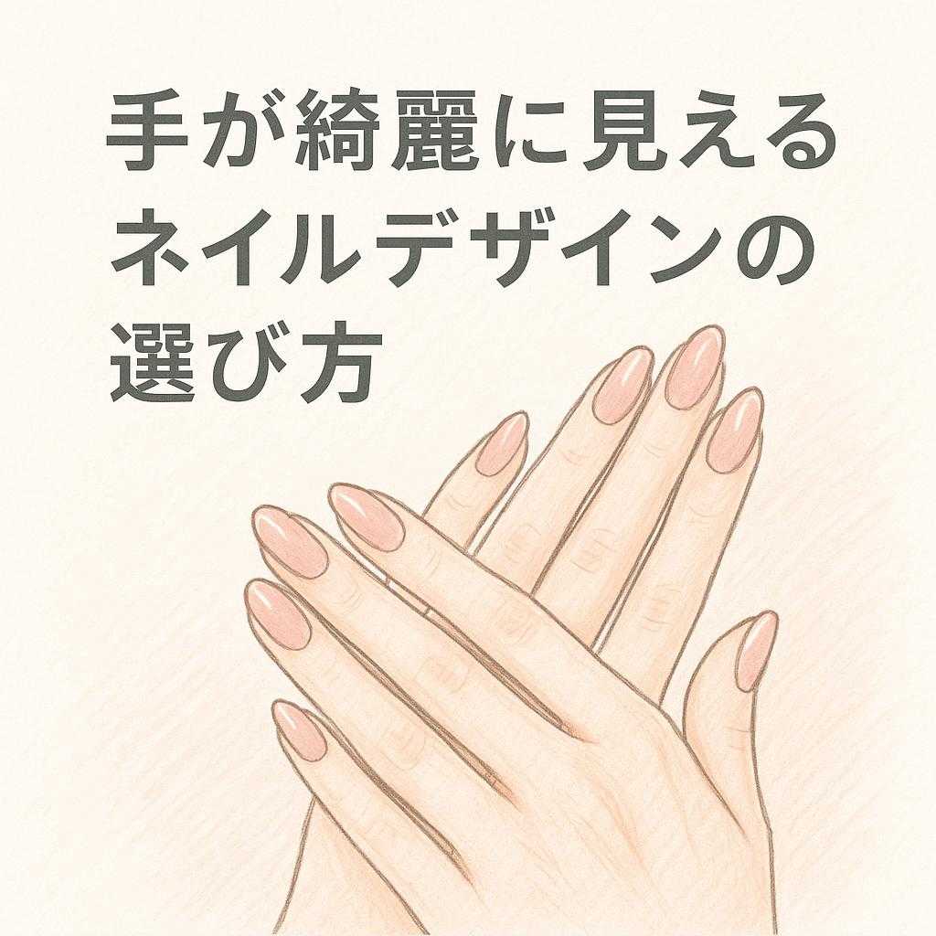 手が綺麗に見えるネイルデザインの選び方