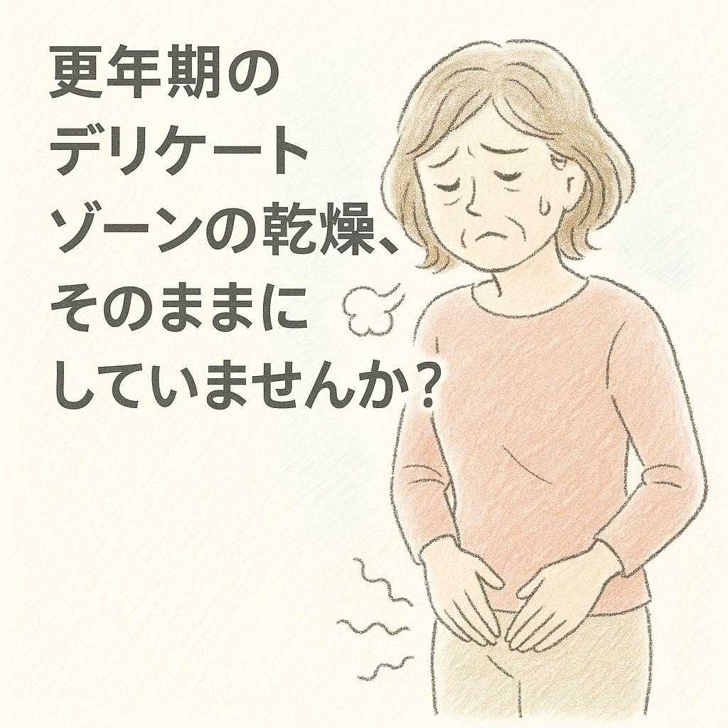 更年期のデリケートゾーンの乾燥、そのままにしていませんか？