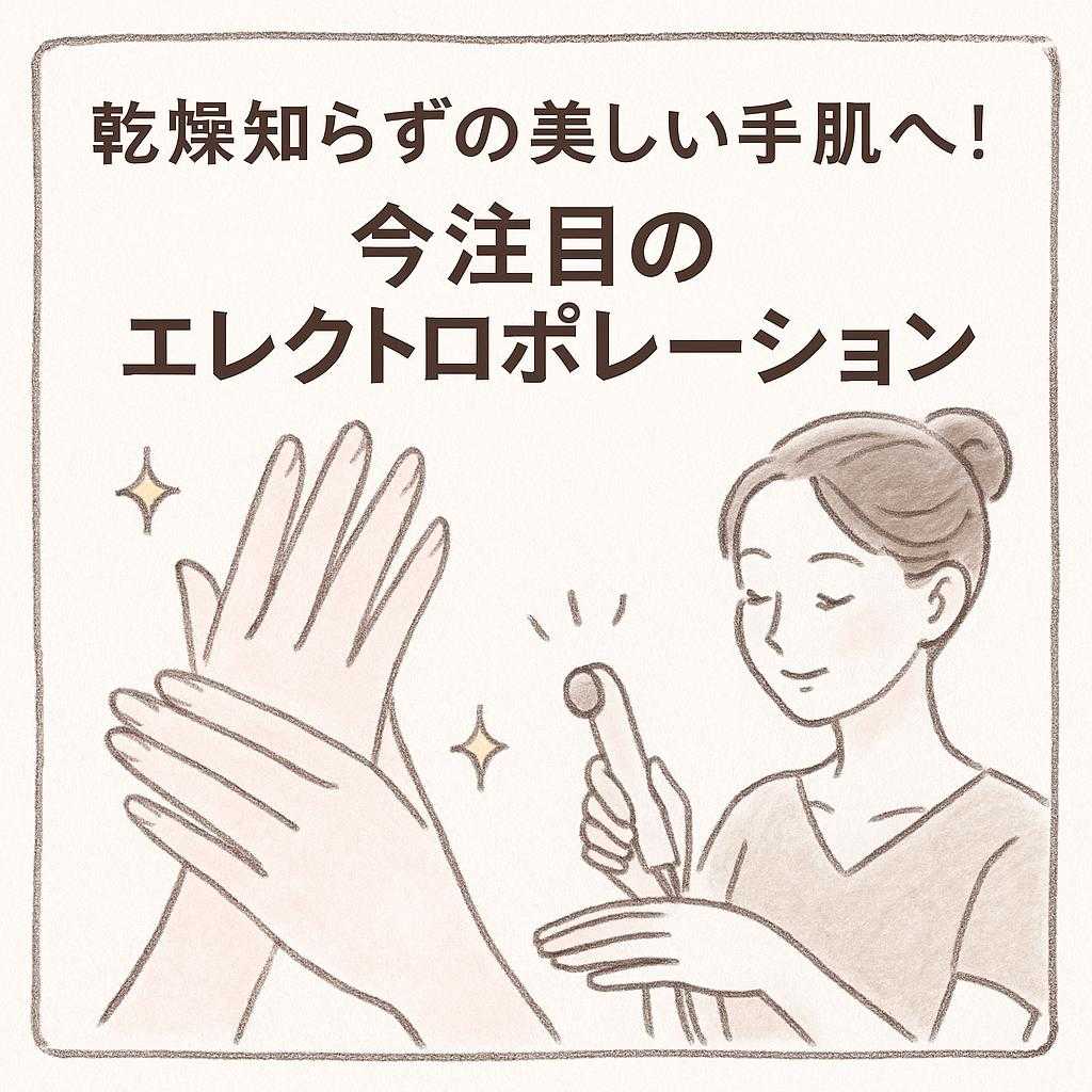 乾燥知らずの美しい手肌へ！今注目のエレクトロポレーション