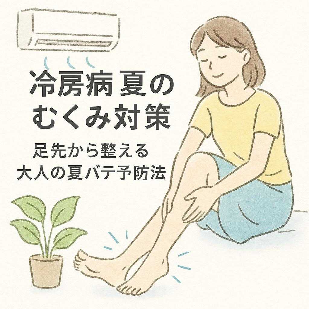 冷房病夏のむくみ対策 足先から整える大人の夏バテ予防法