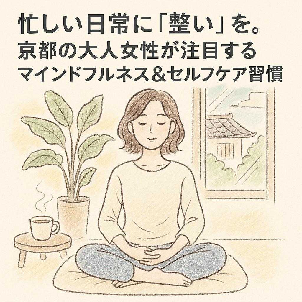 「忙しい日常に『整い』を。京都の大人女性が注目するマインドフルネス&セルフケア習慣
