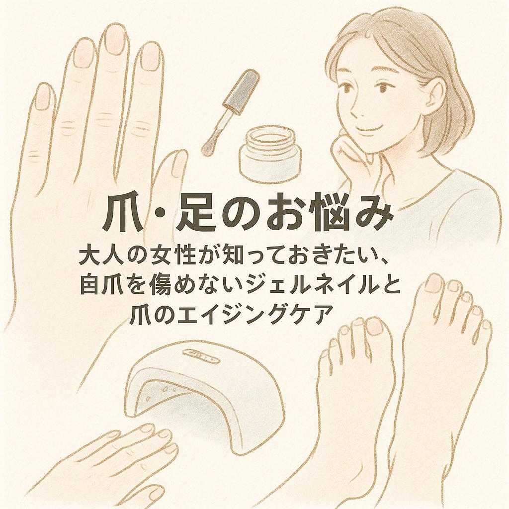【爪・足のお悩み】大人の女性が知っておきたい、自爪を傷めないジェルネイルと爪のエイジングケア