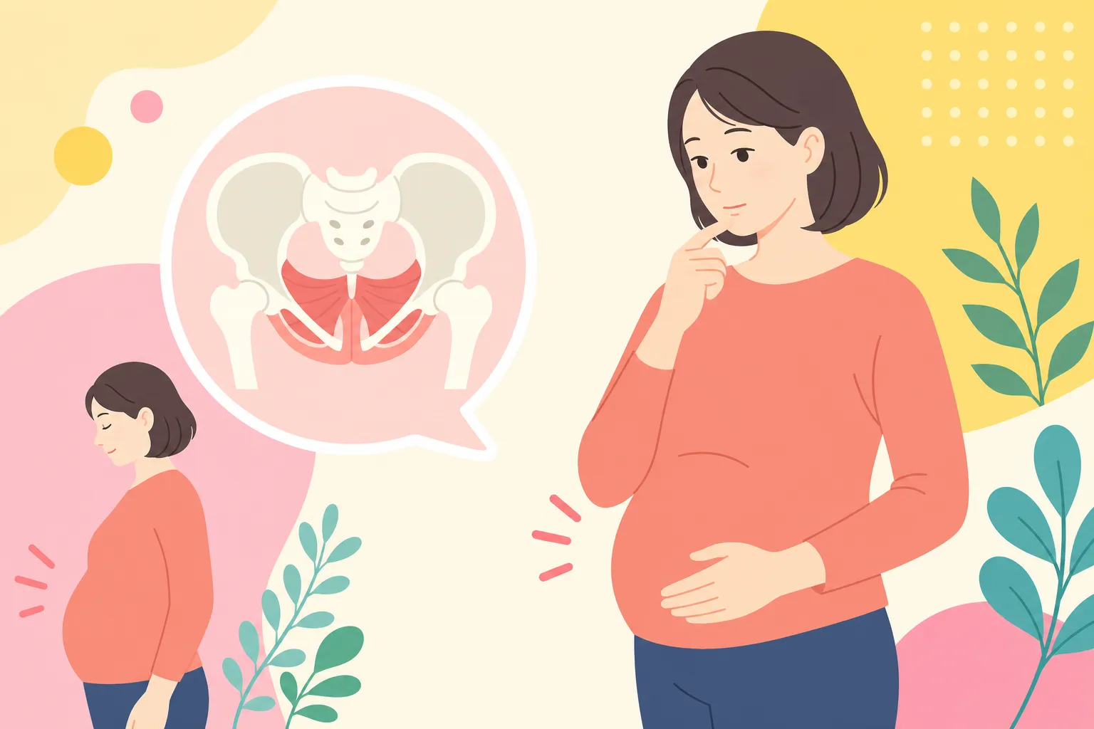 ぽっこりお腹は骨盤底筋の緩み?40代からの体の変化
