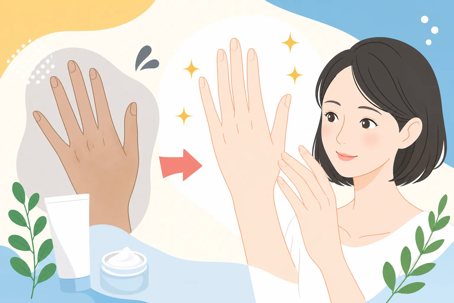 手だけ黒い原因と改善方法|ハンドケアで変わる手肌