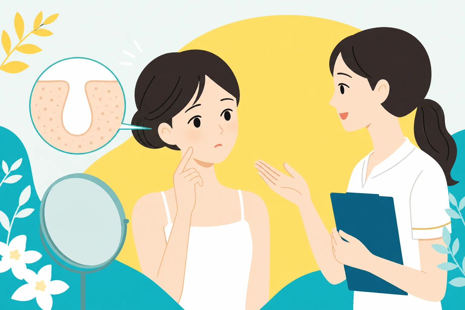 毛穴の悩みはエステで相談できる？京都サロンの考え方
